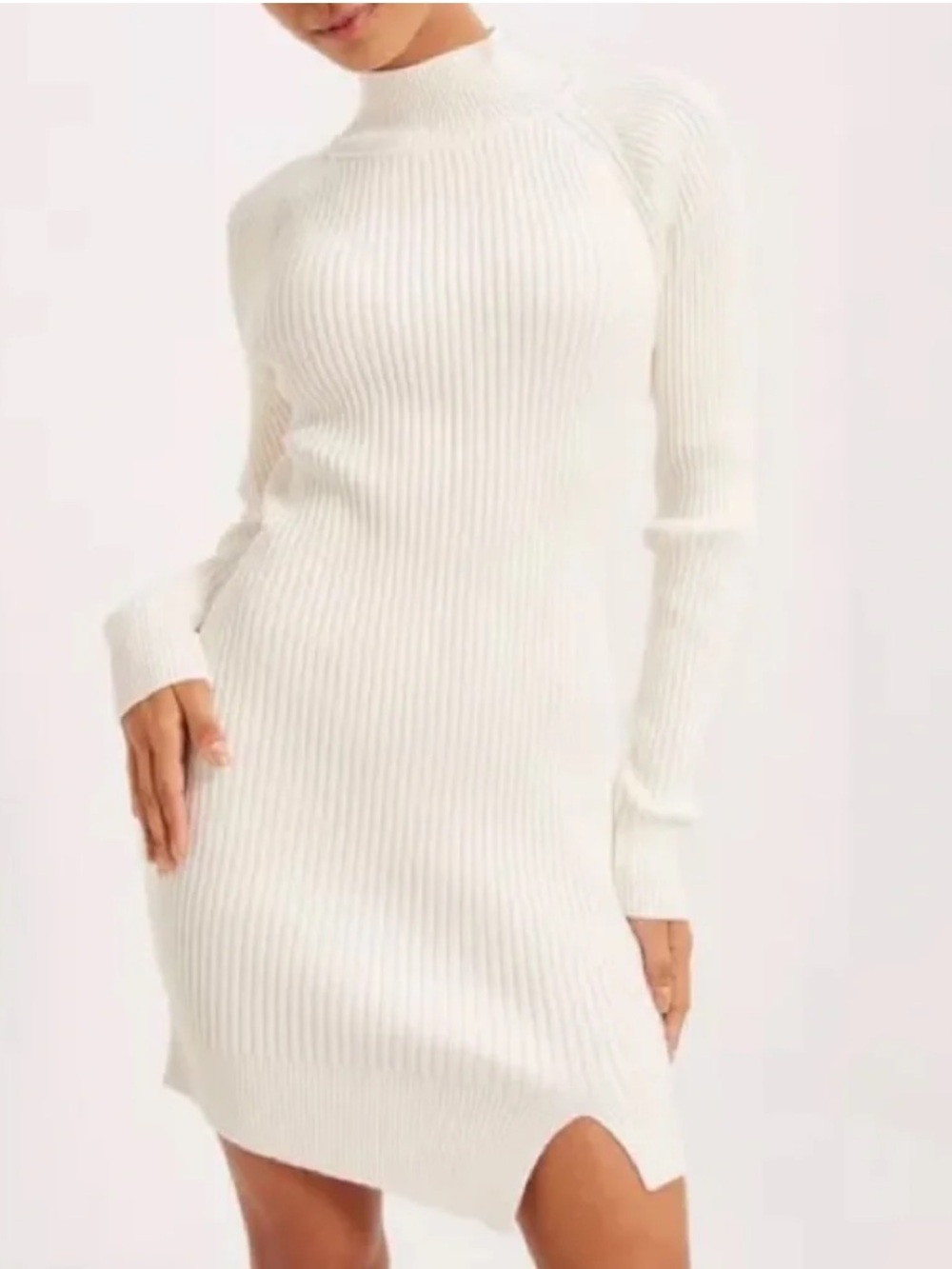 NWOT Bardot Ribbed Knit Mock Neck Dress😊
